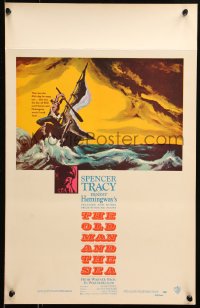 6g0538 OLD MAN & THE SEA WC 1958 Spencer Tracy, Ernest Hemingway, John Sturges, dramatic art!