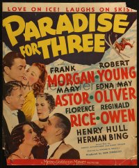 6g0543 PARADISE FOR THREE WC 1938 Robert Young, Mary Astor, Frank Morgan & top cast, ultra rare!