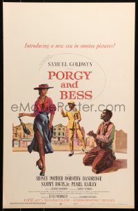 6g0549 PORGY & BESS WC 1959 art of Sidney Poitier, Dorothy Dandridge & Sammy Davis Jr.!