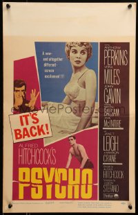 6g0552 PSYCHO WC R1965 sexy half-dressed Janet Leigh, Anthony Perkins, Alfred Hitchcock, rare!