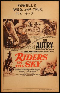 6g0557 RIDERS IN THE SKY WC 1949 Gene Autry's great song hit comes to life, Champion, very rare!