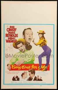 6g0564 SAY ONE FOR ME WC 1959 Bing Crosby, sexy Debbie Reynolds, Robert Wagner, musical!