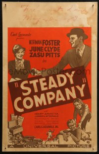 6g0587 STEADY COMPANY WC 1932 Norman Foster is a would-be boxer who keeps getting beaten, rare!