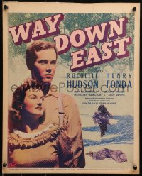 6g0626 WAY DOWN EAST WC 1935 c/u of Henry Fonda in his second movie, pretty Rochelle Hudson, rare!