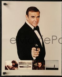 6g0145 NEVER SAY NEVER AGAIN promo brochure 1983 cool die-cut image of Sean Connery as James Bond!