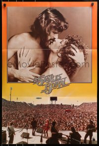 6g0149 STAR IS BORN promo brochure 1977 Kris Kristofferson, Barbra Streisand, unfolds to 24x36 poster!