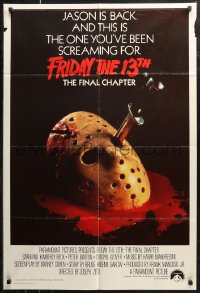 6h0272 FRIDAY THE 13th - THE FINAL CHAPTER Aust 1sh 1984 Part IV, slasher sequel, Jason's back!