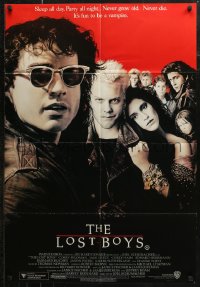 6h0284 LOST BOYS Aust 1sh 1987 teen vampire Kiefer Sutherland, directed by Joel Schumacher!