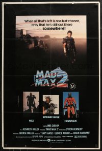 6h0285 MAD MAX 2: THE ROAD WARRIOR Aust 1sh 1981 Miller, Mel Gibson returns in Mad Max sequel!