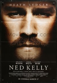 6h0288 NED KELLY advance DS Aust 1sh 2003 Bloom, completely different close-up of Heath Ledger!
