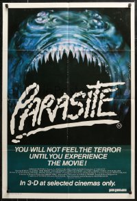 6h0291 PARASITE Aust 1sh 1982 Demi Moore, the first futuristic monster movie in 3-D!