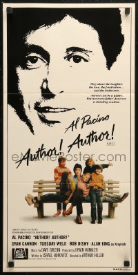 6h0325 AUTHOR! AUTHOR! Aust daybill 1982 Al Pacino, Dyan Cannon, Tuesday Weld, dysfunctional family!