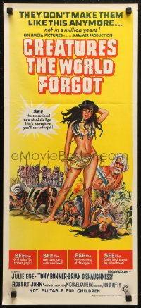 6h0364 CREATURES THE WORLD FORGOT Aust daybill 1971 they don't make babes like Julie Ege anymore!