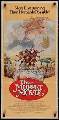 6h0465 MUPPET MOVIE Aust daybill 1979 Jim Henson, Kermit the Frog & Miss Piggy, Mel Brooks!