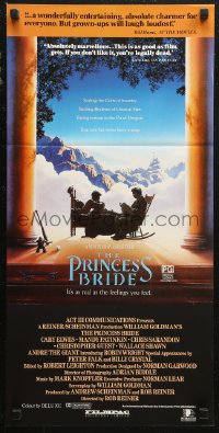 6h0489 PRINCESS BRIDE Aust daybill 1987 Rob Reiner fantasy classic as real as the feelings you feel!