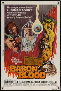 6h0631 BARON BLOOD 1sh 1972 Mario Bava, Joseph Cotton, Elke Sommer, Gli Orrori del castello di Norimberga