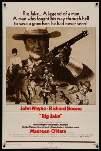 6h0662 BIG JAKE style B 1sh 1971 John Wayne fought through hell to save a grandson he had never seen!