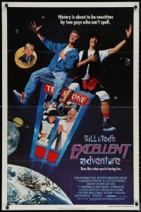 6h0665 BILL & TED'S EXCELLENT ADVENTURE 1sh 1989 Keanu Reeves, Winter, be excellent to each other!