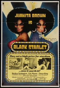 6h0674 BLACK STARLET 1sh 1974 Juanita Brown, they set a high price for stardom... was it worth it?