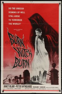 6h0710 BURN WITCH BURN 1sh 1962 undead demons of Hell arise to terrorize the world!