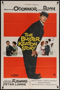 6h0712 BUSTER KEATON STORY 1sh 1957 Donald O'Connor as The Great Stoneface comedian, Ann Blyth
