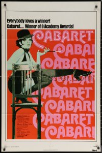 6h0716 CABARET 1sh R1974 Liza Minnelli sings & dances in Nazi Germany, directed by Bob Fosse!