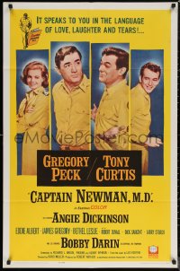 6h0727 CAPTAIN NEWMAN, M.D. 1sh 1964 Gregory Peck, Tony Curtis, Angie Dickinson, Bobby Darin