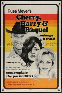 6h0738 CHERRY, HARRY & RAQUEL 1sh 1969 Russ Meyer, consider the menage a trois possibilities!