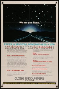 6h0755 CLOSE ENCOUNTERS OF THE THIRD KIND 1sh 1977 Steven Spielberg sci-fi classic, cool facts!