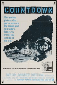 6h0771 COUNTDOWN 1sh 1968 Robert Altman, spaceman James Caan in the great adventure of the century!