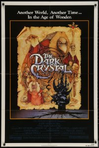 6h0789 DARK CRYSTAL 1sh 1982 Jim Henson & Frank Oz, incredible Richard Amsel fantasy art!