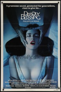 6h0798 DEADLY BLESSING 1sh 1981 Wes Craven, a gruesome secret protected for generations rises!