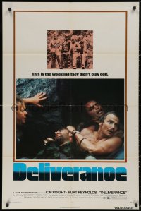 6h0803 DELIVERANCE 1sh 1972 Jon Voight, Burt Reynolds, Ned Beatty, John Boorman classic!