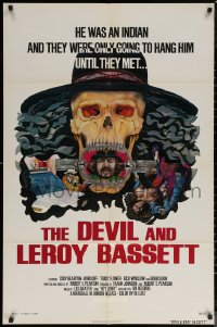 6h0809 DEVIL & LEROY BASSETT 1sh 1973 they were only going to hang him, western horror, wild art!