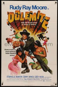6h0818 DOLEMITE 1sh 1975 D'Urville Martin, Lady Reed, best art of brain-blasting Rudy Ray Moore!