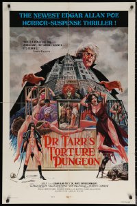 6h0829 DR. TARR'S TORTURE DUNGEON style B 1sh 1976 Joseph Musso art of babes tortured!