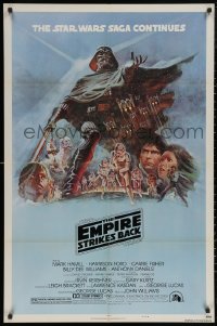 6h0852 EMPIRE STRIKES BACK style B NSS style 1sh 1980 George Lucas classic, art by Tom Jung!