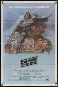 6h0853 EMPIRE STRIKES BACK style B NSS style 1sh 1980 George Lucas classic, Jung, rare matte version!