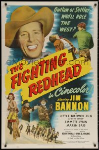 6h0873 FIGHTING REDHEAD 1sh 1949 Jim Bannon as Red Ryder, outlaw or settler, who will rule the west?