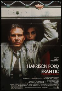 6h0902 FRANTIC 1sh 1988 directed by Roman Polanski, Harrison Ford & Emmanuelle Seigner!