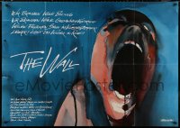 6h0176 WALL German 33x47 1982 Pink Floyd, classic Gerald Scarfe rock & roll artwork!