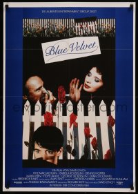 6h0187 BLUE VELVET German 1987 David Lynch directed, Isabella Rossellini, Dennis Hopper, MacLachlan!