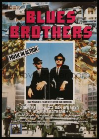 6h0189 BLUES BROTHERS German 1980 completely different image of John Belushi & Dan Aykroyd!