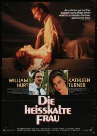 6h0190 BODY HEAT German R1980s sexy smoking Kathleen Turner in robe & barechested William Hurt!