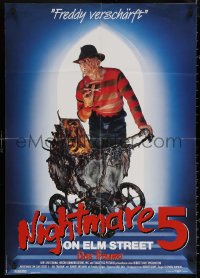 6h0228 NIGHTMARE ON ELM STREET 5 German 1990 Robert Englund as Krueger, Freddy Jr.!