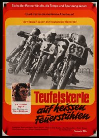 6h0231 ON ANY SUNDAY German 1972 Bruce Brown classic, Steve McQueen, motorcycle racing!