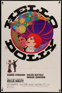 6h0973 HELLO DOLLY 1sh 1969 Barbra Streisand & Walter Matthau by Richard Amsel, Roadshow!