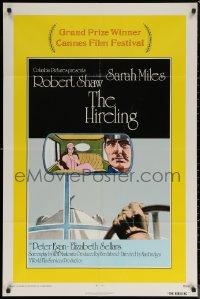 6h0981 HIRELING int'l 1sh 1973 Robert Shaw as chauffeur to pretty Sarah Miles!