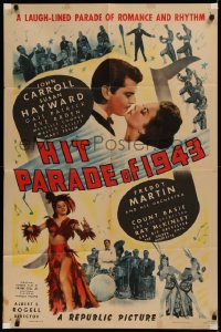 6h0982 HIT PARADE OF 1943 1sh 1943 Susan Hayward, John Carroll, Count Basie & His Orchestra!