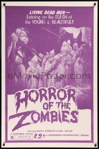 6h0988 HORROR OF THE ZOMBIES 1sh 1976 dead men existing on the flesh of the young & beautiful, rare!